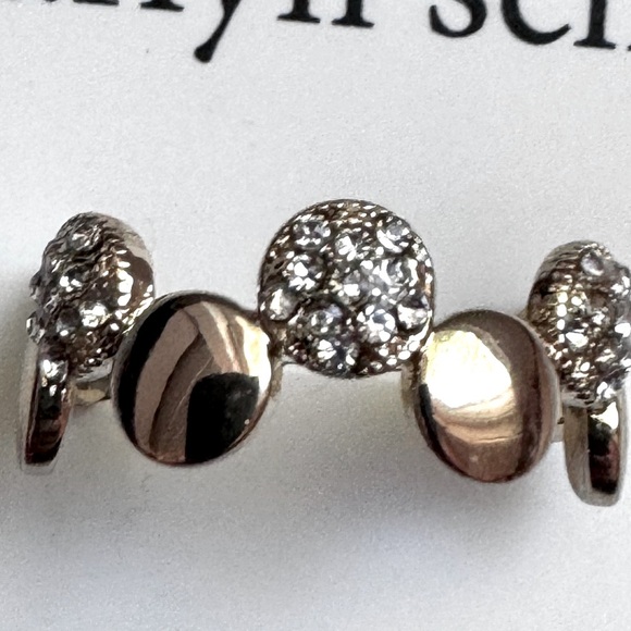 ✨One of a Kind Stunning Marlyn Schiff Disc Pave Adjustable Ring✨ - Picture 16 of 16